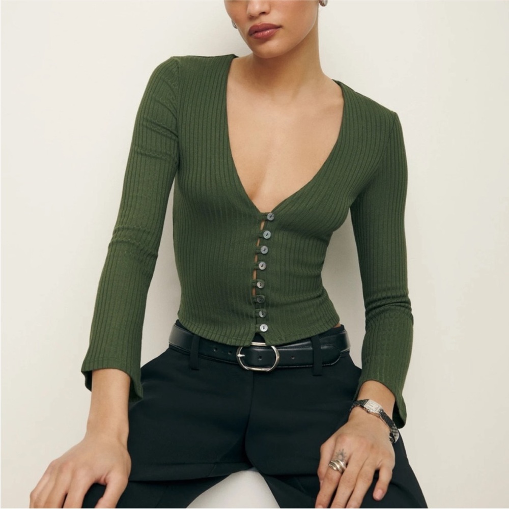 Reformation Gellar Knit Top